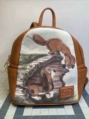 Loungefly Disney The Fox and the Hound Mini Backpack Brown